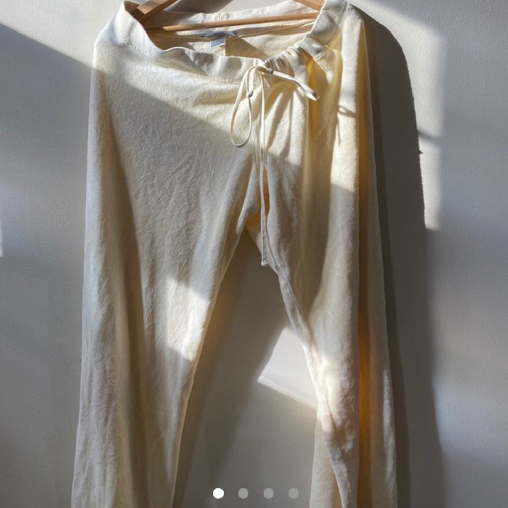 Juicy couture pastel yellow track pants